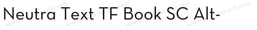 Neutra Text TF Book SC Alt字体转换